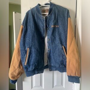 Vintage John Deere Tractors Loader Division Denim Jacket Adult Size Large